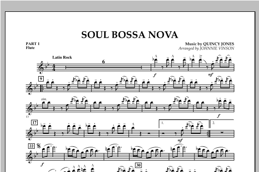 Soul Bossa Nova (arr. Johnnie Vinson) - Pt.1 - Flute
