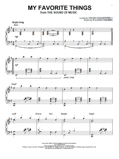 My Favorite Things (from The Sound Of Music) [Jazz version] (arr. Brent Edstrom)