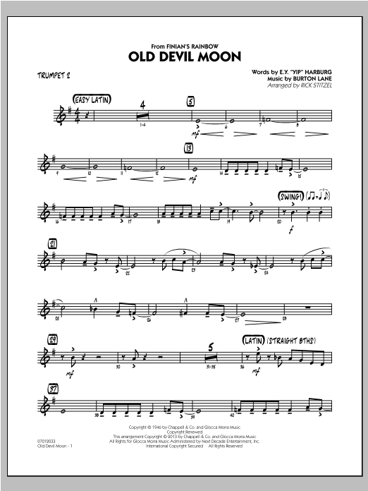Old Devil Moon - Trumpet 2