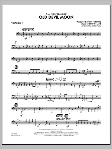 Old Devil Moon - Trombone 4