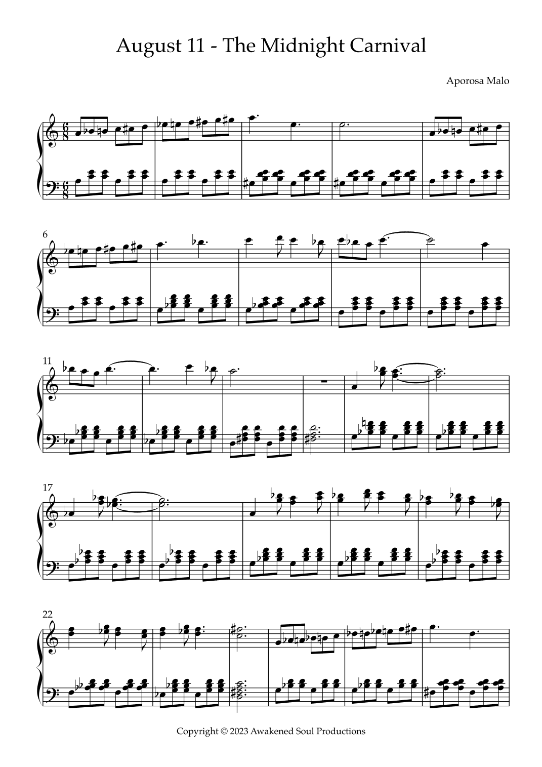 August 11 - The Midnight Carnival