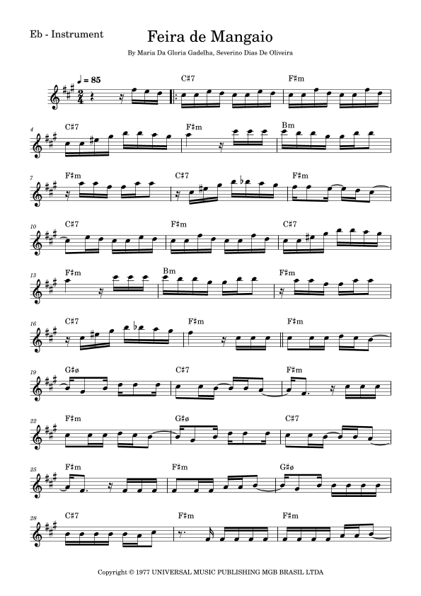 Feira De Mangaio (arr. Fabio Eduardo de Oliveira)