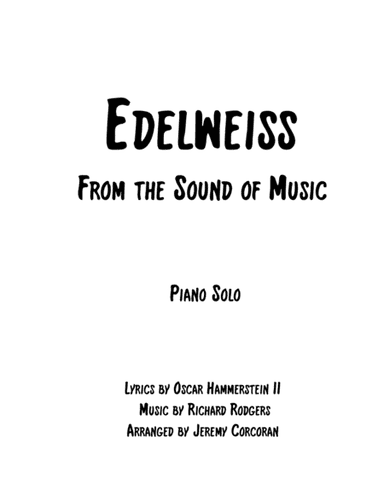 Edelweiss (arr. Jeremy Corcoran)