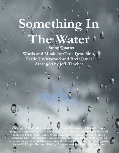Something In The Water (arr. Jeff Tincher)
