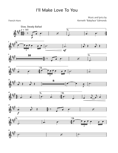 I'll Make Love To You (arr. David Lartey)