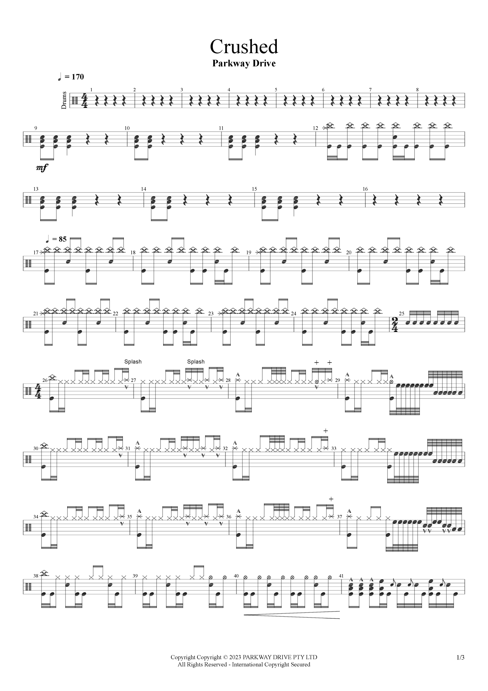 Crushed (arr. Cyril Mayer)