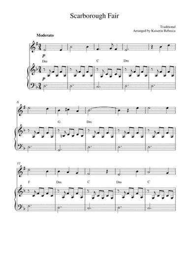 Scarborough Fair (arr. Kaiserin Rebecca)