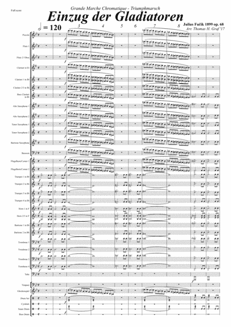 Entrance of the Gladiators (Thunder and Blazes) - Circus March - Concert Band