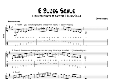 E Blues Scale (4 Ways to Play)