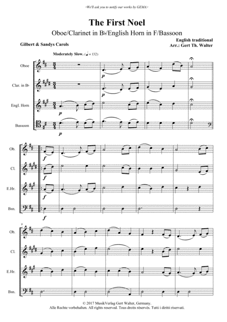 The First Noel (arr. Gert Th. Walter)