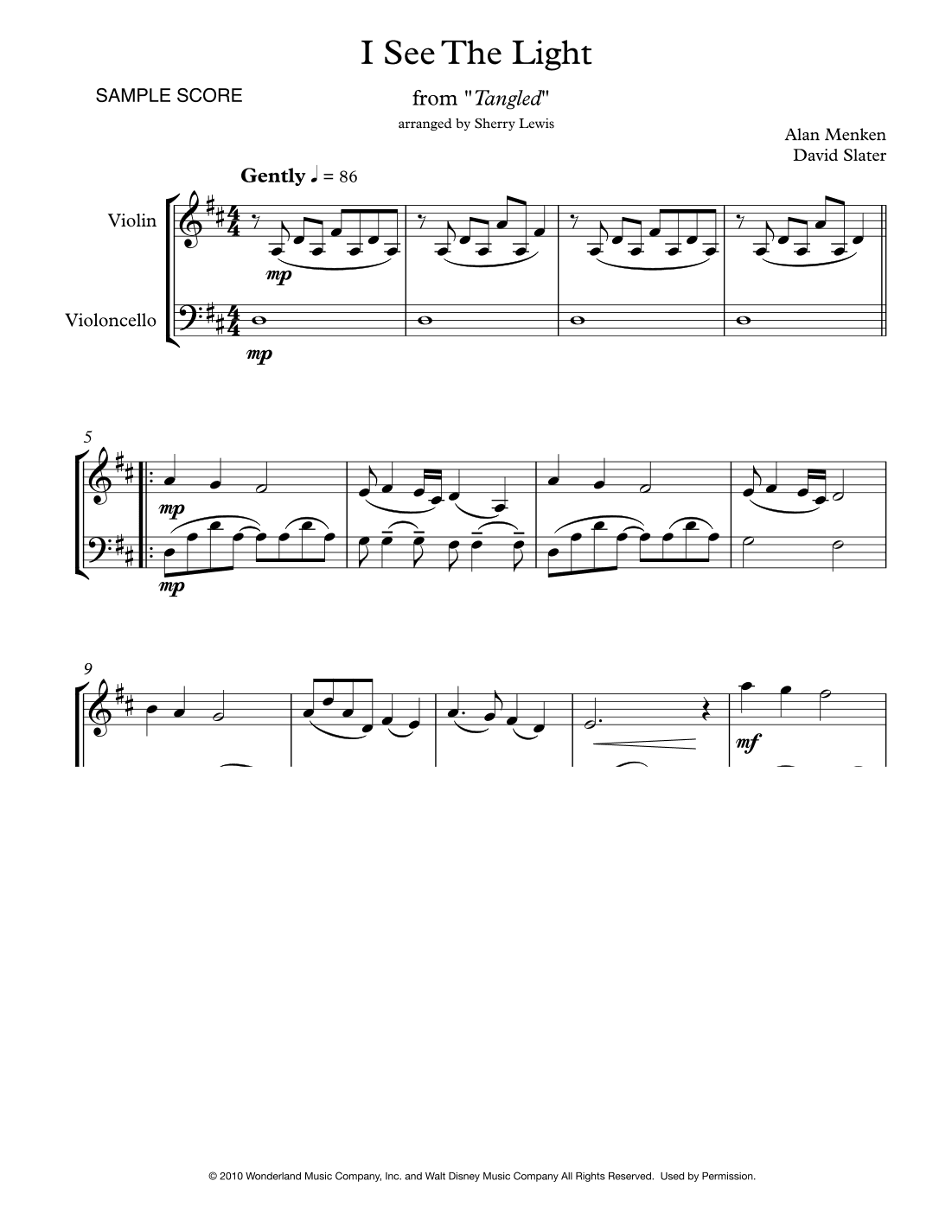 I See The Light (arr. Sherry Lewis)