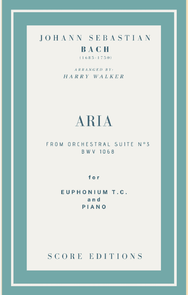 Bach Air from Suite No.3 (for Euphonium T.C. and Piano) (arr. Harry Walker)