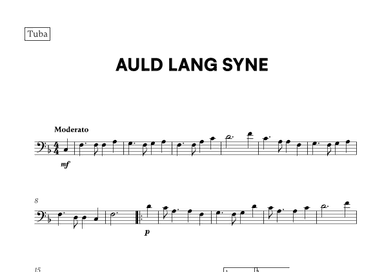 Auld Lang Syne (for Tuba) (arr. Cadenza Editions)