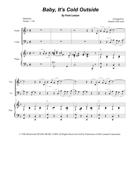 Baby, It's Cold Outside (arr. Stephen DeCesare)