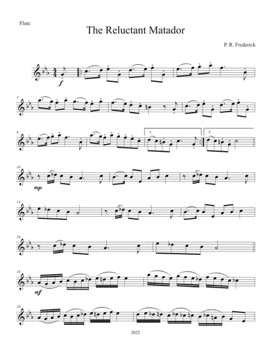 The Reluctant Matador (Flute solo)
