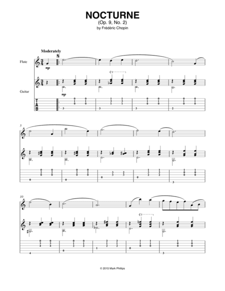 Nocturne in E-flat Major (Op. 9, No. 2) (arr. Mark Phillips)