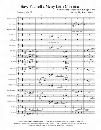 Have Yourself A Merry Little Christmas  from MEET ME IN ST. LOUIS (arr. Roger Wallace)