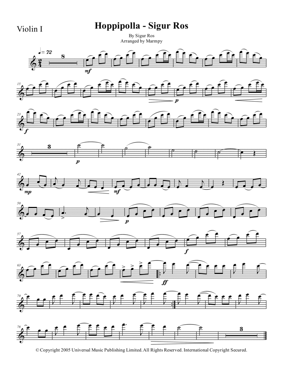 Hoppipolla (arr. Marmpy)