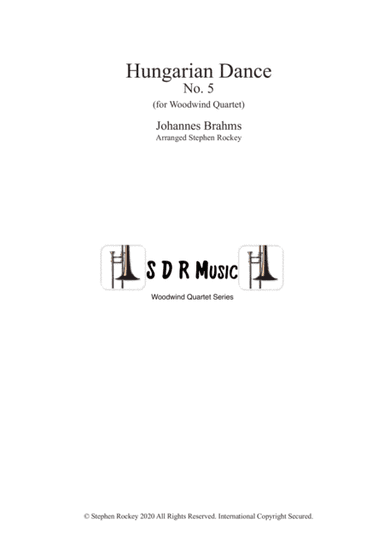 Hungarian Dance No.5 for Woodwind Quartet (arr. Stephen Rockey)