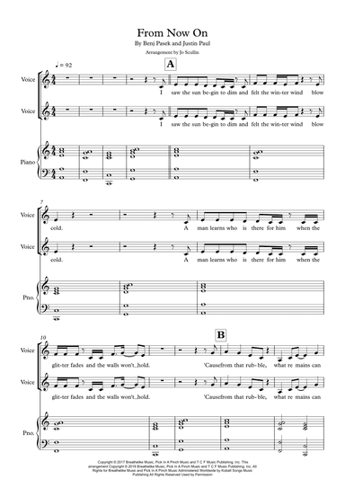 From Now On (arr. Jo Scullin)