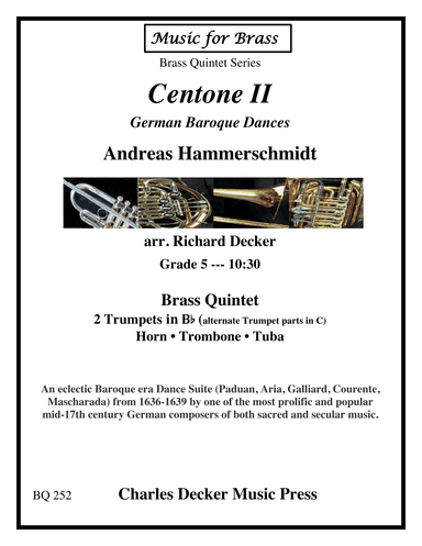 Centone II German Baroque Dances for Brass Quintet (arr. Richard Decker)