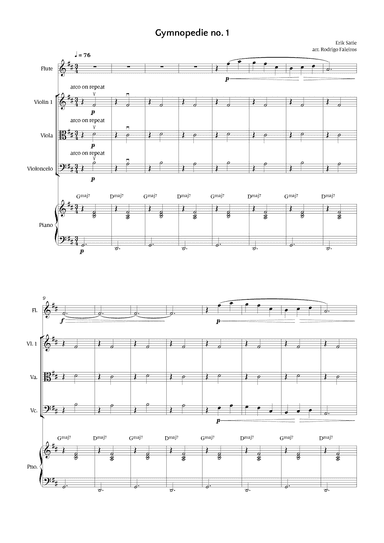 Gymnopédie no. 1 (arr. Rodrigo Faleiros)