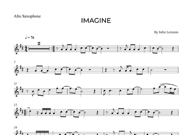 Imagine (arr. Alex Nunes Rodrigues)