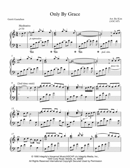 Only By Grace (arr. Bo Kim)