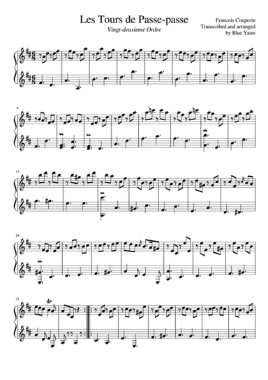 Les Tours de Passe-passe (Francois Couperin) (arr. Blue Yates)