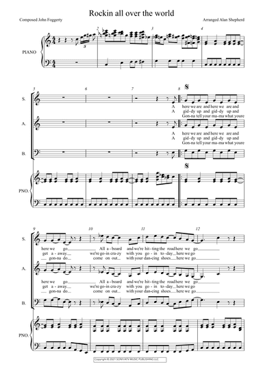 Rocking All Over The World (arr. Alan Shepherd)