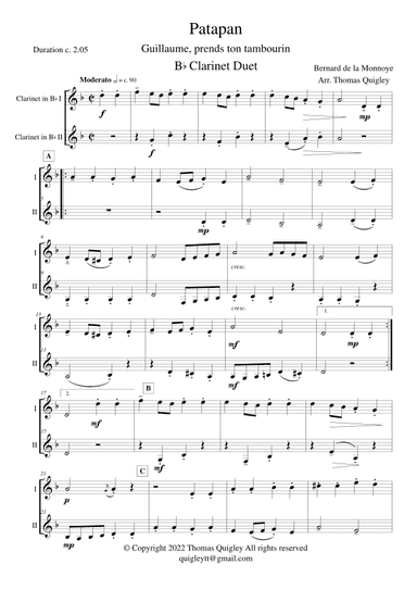 Patapan (arr. Thomas Quigley)