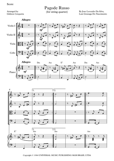 Pagode Russo (arr. Gildson Cerqueira)