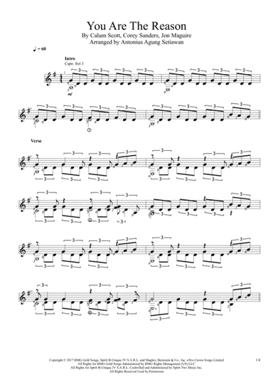 You Are The Reason (arr. Antonius Agung Setiawan)