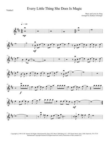 Every Little Thing She Does Is Magic (arr. Kathryn Griesinger)