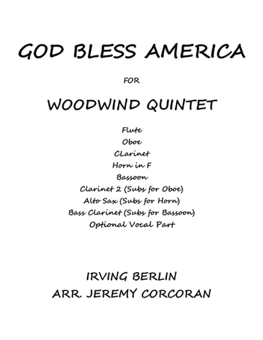 God Bless America (arr. Jeremy Corcoran)