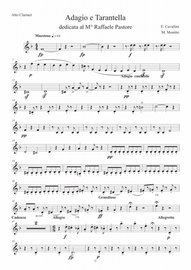 Adagio e Tarantella - Concerto n°1 (arr. Marco Monitto)
