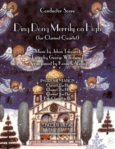 Ding Dong Merrily on High (for Clarinet Quartet) (arr. Kenneth Abeling)