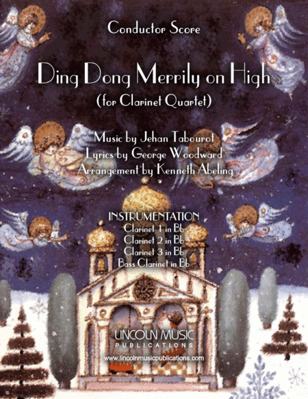 Ding Dong Merrily on High (for Clarinet Quartet) (arr. Kenneth Abeling)