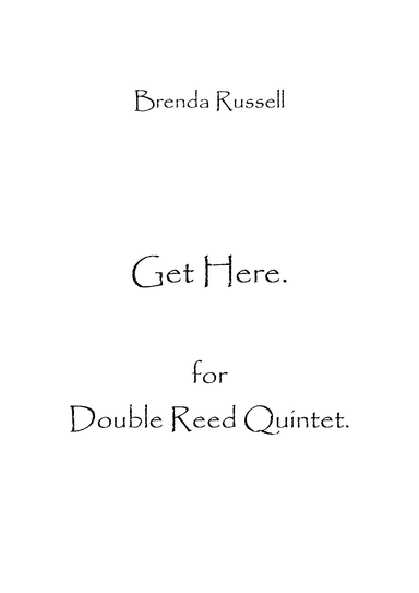 Get Here (arr. Spencer Bundy)
