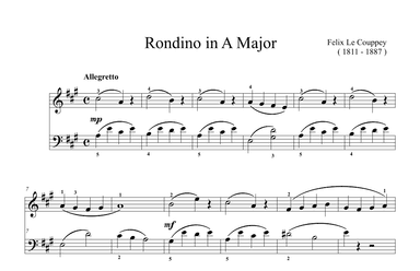 Le Couppey Rondino in A Major (arr. Ben Choupak)