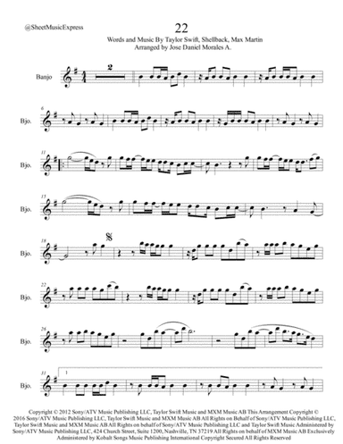 22 (arr. Jose Daniel Morales A.)