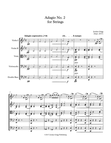 Adagio No 2 for Strings