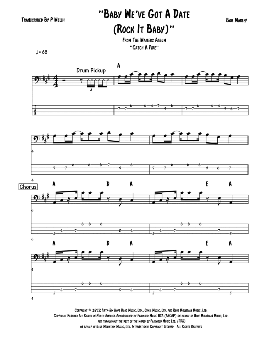 Baby Baby We've Got A Date (arr. Accubass)