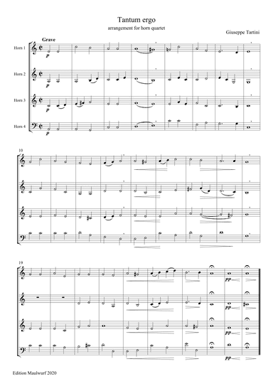 Tantum Ergo (arr. Edition Maulwurf)