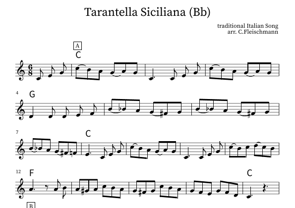 Tarantella Siciliana (arr. Christoph Fleischmann)