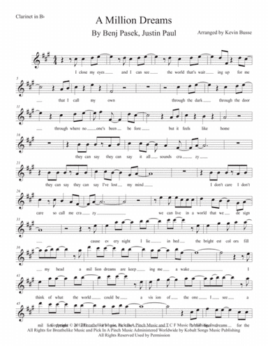 A Million Dreams (arr. Kevin Busse)