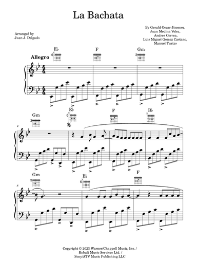 La Bachata (arr. Juan J. Delgado)