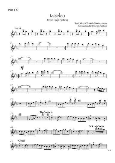 Misirlou - from Pulp Fiction (arr. Alexander Bosrup Karlsen)