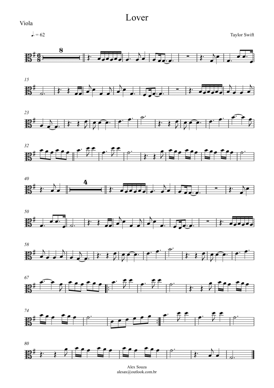 Lover (arr. Alex Souza)
