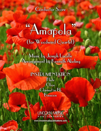 Amapola (for Woodwind Quartet) (arr. Kenneth Abeling)